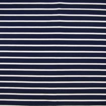 Tissu Jersey Coton Marnière sur fond Bleu marine