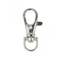 Lot 2 mousquetons sangle 1cm couleur argent