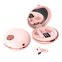 Ecouteurs Bluetooth 5.3 True Wireless HiFi Stéréo Miroir De Maquillage Rose Rose YONIS