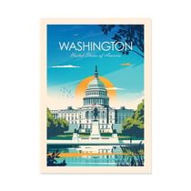 Affiche 50x70 cm - Washington - Studio Inception