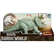Coffret dinosaure : triceratops - articule - dino epic evolution - jurassic world - mattel htk79