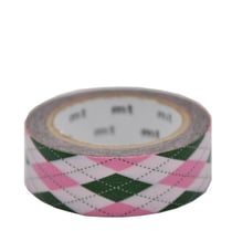 Masking tape - Losange rose (argyle pink) - 7 m x 15mm