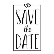 Tampon "Save the Date", 5x8cm