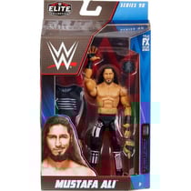 Figurine d'action wwe mustafa ali - elite collection - mattel - hdf02 - catcheur, superstar