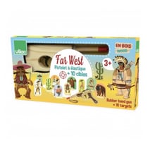 Farwest jeu de pistolet a elastique et cible