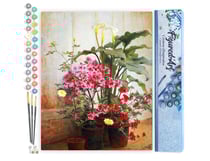 Peinture par Numéro Figured'Art - Côté d'une serre - George Cochran Lambdin - Kit de Loisir Créatif DIY Numéro d'Art - 40x50cm sans châssis en bois