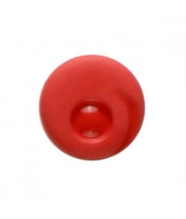 Carte de 4 boutons smile rouge 20mm - Distrifil Rouge