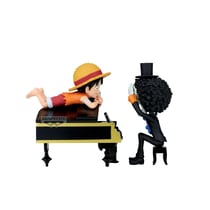 Figurine WCF Log Stories - Banpresto - One Piece - Luffy & Brook - 8 cm
