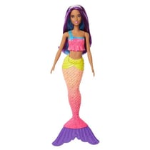 Poupee barbie sirene multicolore arc en ciel - dreamtopia - mattel - fjc90