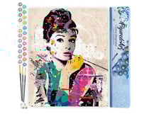 Peinture par Numéro Figured'Art - Audrey - Kit de Loisir Créatif DIY Numéro d'Art Complet - 40x50cm sans châssis en bois