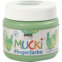 MUCKI Peinture au doigt, vert, 150 ml/ 1 boîte