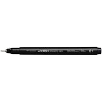 Lot de 4 feutres fins - TOMBOW - MONO drawing pen - Pointe métallique 0,25 mm - Noir