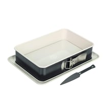 Moule à charnière rectangulaire en acier émaillé avec spatule Dr. Oetker Exclusive