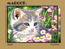 Canevas Pénélope Antique Coeur à prendre 30x40cm
