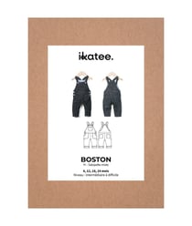 Patron salopette bébé BOSTON pochette taille n°6 mois-24 mois