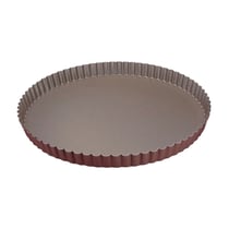 Tourtière ronde cannelée - Antiadhérent (sans PFAS) - fond fixe - Ø280/270 mm h25 mm