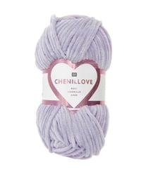 Découvrez le Confort et la Douceur de la Pelote Velours Creative Chenillove 100GR de Rico Design 07 Lilas clair violet