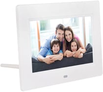 Cadre Photo Numérique 7 Pouces LCD Tft MP3 Lecteur Carte SD Ms Audio Vidéo Blanc YONIS