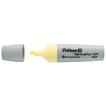 Surligneur pointe biseautée 1, 2 et 5 mm - PELIKAN - Jaune pastel - 490 eco