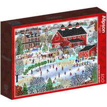 Puzzle 500 pièces Étang avec canards en hiver - Alipson