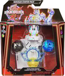 Bakugan battle league : starter pack special attack mantid 3 boules : titanium dragonoid trox - saison 6 - spin master 20142086