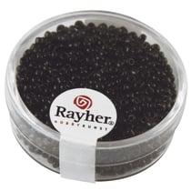 Rocailles, 2 mm ø, opaques, lilas foncé, boîte 17g