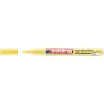 Lot de 10 marqueurs peinture brillante - EDDING - Pointe ogive 1-2 mm - Jaune pastel