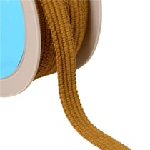 Bobine 20m Galon quatre cordons 15mm marron bronze