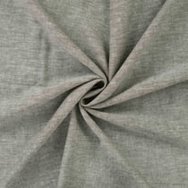 Tissu Lin Coton uni Vert chiné