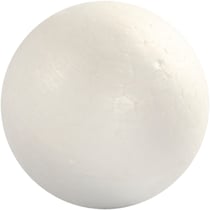 Boules en polystyrène, d 6 cm, blanc, 5 pièces/ 1 Pq.
