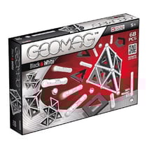 Geomag black et white - 68 pieces - jeu de construction magnetique - 012