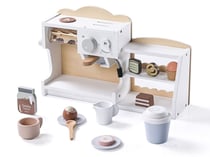 Machine à café et boutique 2en1 en bois