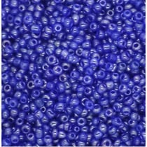 Sachet de 500g de perles de rocailles bleue transparent - 025