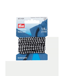 Cordon anorak et parka 4mm - Prym Noir/blanc