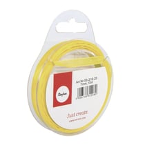 Ruban organdi, 7 mm, rouleau 10 m, jaune