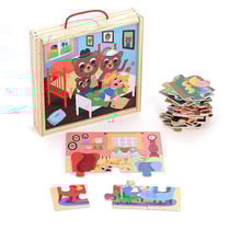 4 puzzles Boucle d'Or - Vilac