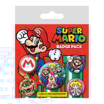 Nintendo - Pack 5 badges Super Mario