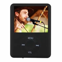 Lecteur MP4 Écran 1.8 Pouces FM Radio E-Book Calendrier Noir Noir YONIS