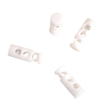 Lot de 4 serres-cordon 9x25mm blanc