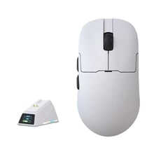 Souris Gaming Sans Fil Ultra-Légère Avec Chargeur Et Écran RGB 42K DPI Blanc YONIS