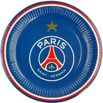 6 Assiettes Foot PSG
