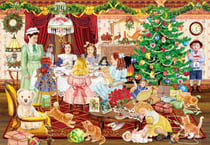 Puzzle 1000 pièces - Thé de Noël entre Filles - Grafika