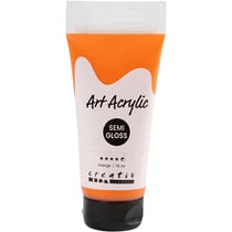 Peinture Acrylique, semi-brillant, semi opaque, orange, 75 ml/ 1 flacon
