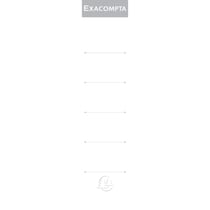 Etiquettes autocollante pour dos de classeur à levier. 50mm de largeur - Blanc - Exacompta