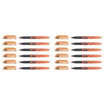 Lot de 12 surligneurs effaçables pointe biseautée 3,8 mm - PILOT - FRIXION Light - Orange