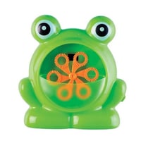 Machine a bulles de savon grenouille automatique 12 cm - jeu plein air - fete, anniversaire