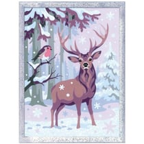 Créart brillant cerf romantique 18x24cm - numéro d'art animaux - ravensburger - 258314 - peinture