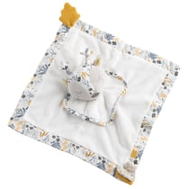 Doudou mouchoir en velours blanc