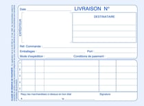 Manifold autocopiant LIVRAISONS 105 x 140 A6 Horizontal 50 Dupli