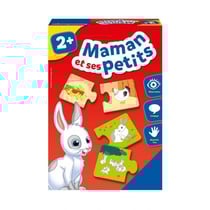 Maman et ses petits bébés animaux - puzzle duo - ravensburger - 24023 - jeu educatif 2 ans